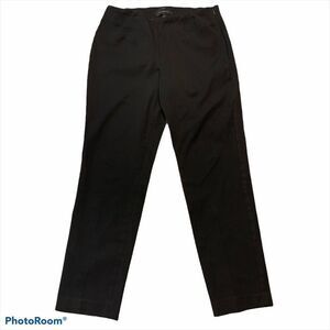 Talbots high-waisted curvy black cropped pants pleated waist